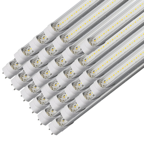 BRIGHTFIT | LED T8 Tube | Adj Watt 12W/15W/18W/20W/22W | 2750 Lumens | Adj CCT 3500K/4K/5K/5700K/6500K | 120-277Vac | 4ft | Clear Lens | Type A+B | Double Ended Power | ETL & DLC Listed