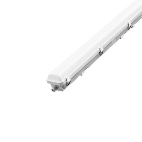 AQUABRIGHT | LED Tri-Proof Light | Adj Watt 20W/30W/40W/50W | 6500 Lumens | Adj CCT 3500K/4000K/5000K | 4FT | IP65 | 120-347Vac | UL & DLC Listed - Lighting of Tomorrow 