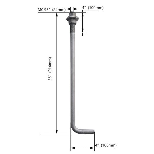 Anchor Bolt For 30FT Steel Light Poles