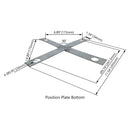 Cross Screw Positioning Plate For 30 FT Steel Round Light Poles WSD-SPP235-BM24