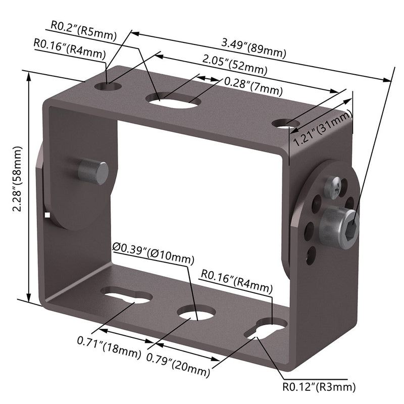 30W-60W U-Bracket For Selectable LED Flood Light WSD-FLU-Bracket-30W-60W - Lighting of Tomorrow 