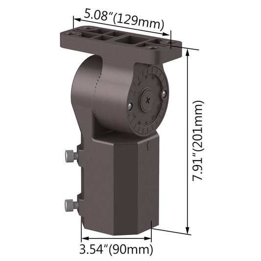 Image of a Slip Fitter for 100W-450W Selectable LED Flood Light, showing the WSD-FLSF-Bracket-100W-450W model.