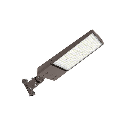 BEAMPRO+ | Area Light | Adj Watt 100W/150W/200W/240W/300W | 48000Lm | Adj CCT 3K/4K/5K | 120-347V | Adj Beam Angle Type III/IV/V | Universal & Yoke Mount Included | UL & DLC Listed