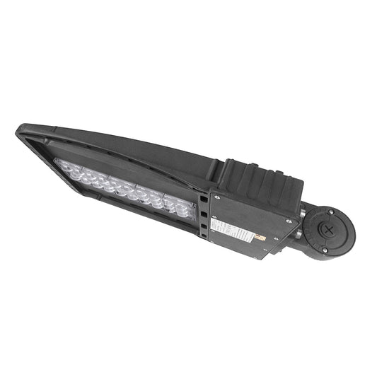 100W LED Shoebox Area Light: Features a 4000K color temperature and a durable design for urban roads and industrial areas.