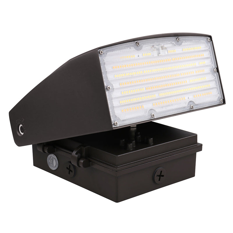 40W-80W Selectable LED Adjustable Wall Pack AC120-277V WSD-SWP468W27-345K-D-P - Lighting of Tomorrow 
