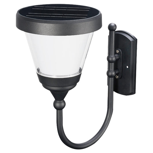 A 5W Solar LED Round Wall Mount Light (WSD-SPRWP5W5-50K-B) in bronze, with 5000K CCT.