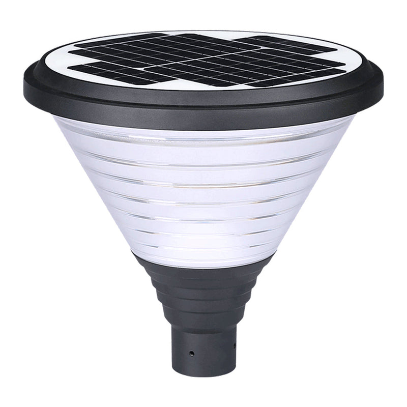 12W Solar LED Hourglass Post Top Light  WSD-SPHPT12W5-50K-B - Lighting of Tomorrow 