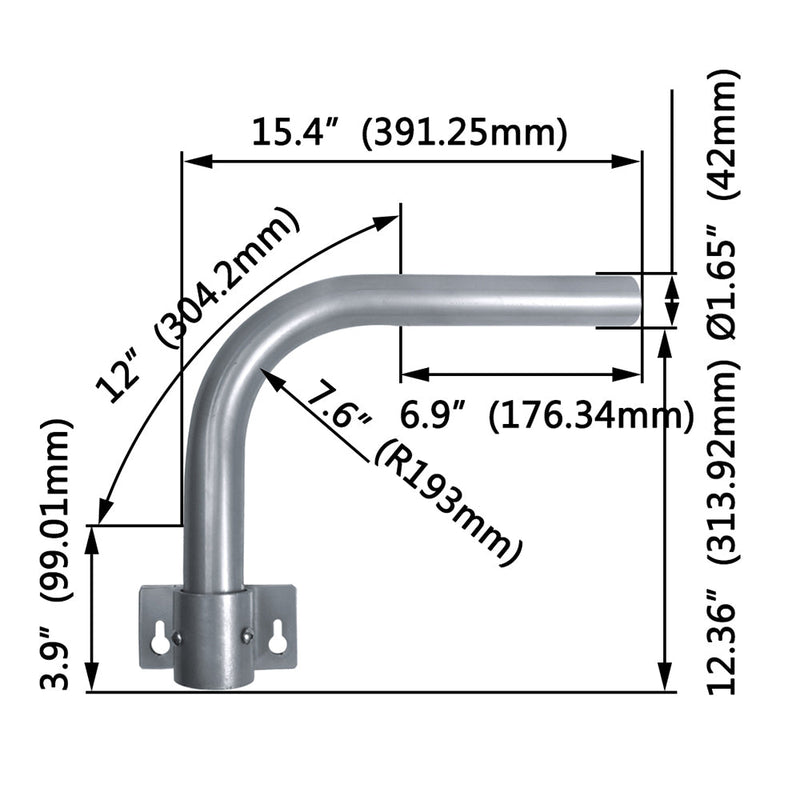 Support Wood Pole and Wall Adaptor DWARM-S