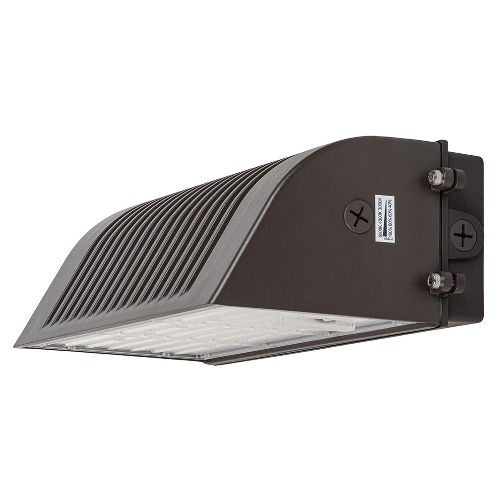 Selectable LED Full Cutoff Wall Pack Light With Photocell AC120-277V WSD-FWP2842567W27-345K-D-P - Lighting of Tomorrow 