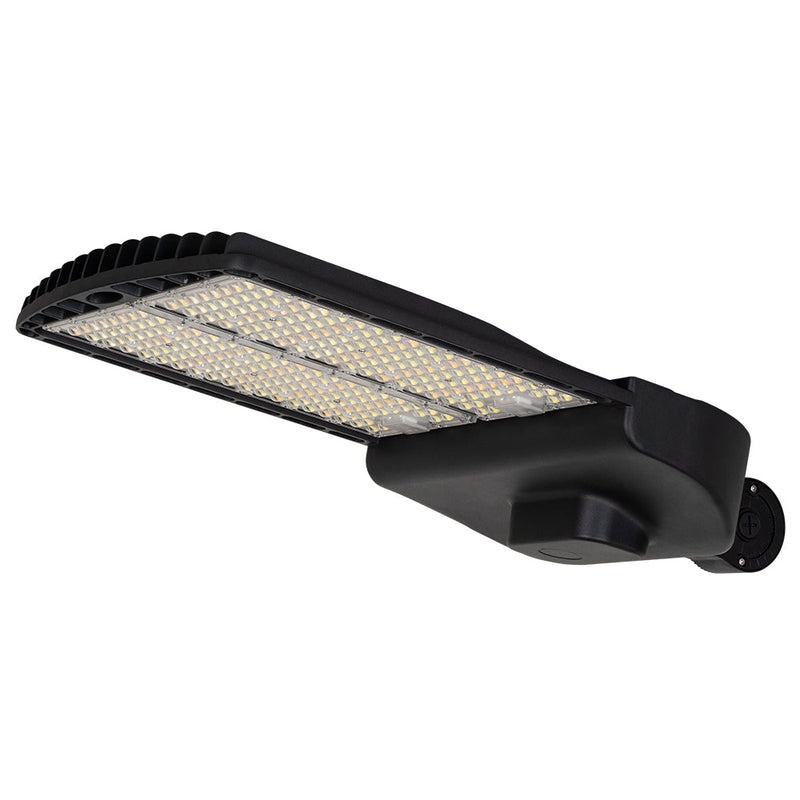 120W-300W BLACK Selectable LED Shoebox Light AC120-277V WSD-SB12182430W27-45K-B-T3 - Lighting of Tomorrow 
