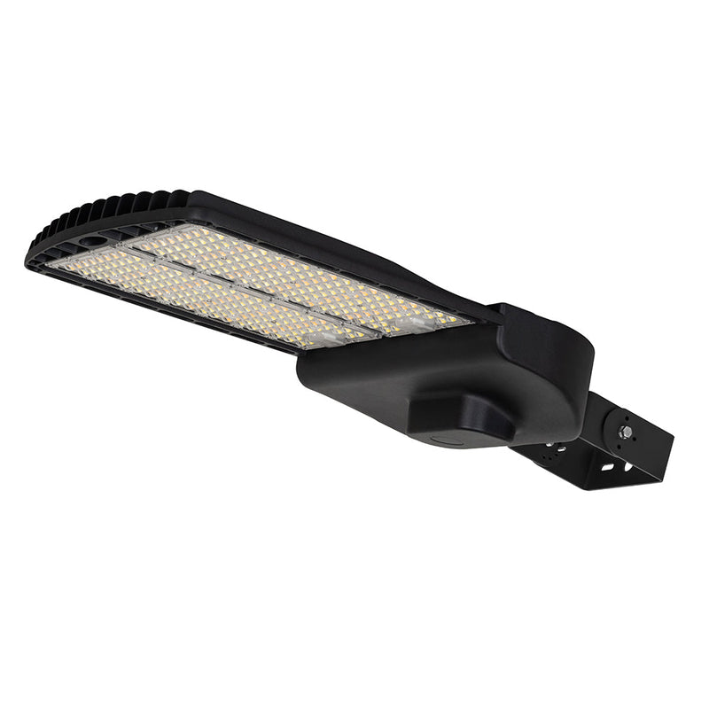 120W-300W BLACK Selectable LED Shoebox Light AC120-277V WSD-SB12182430W27-45K-B-T3 - Lighting of Tomorrow 