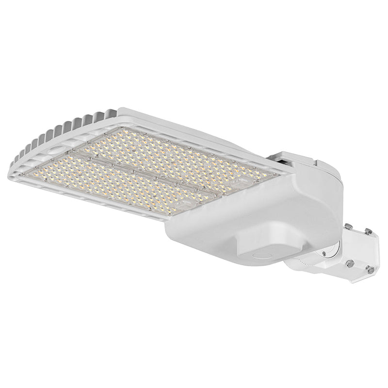 120W-300W WHITE Selectable LED Shoebox Light AC120-277V WSD-SB12182430W27-45K-W-T3 - Lighting of Tomorrow 