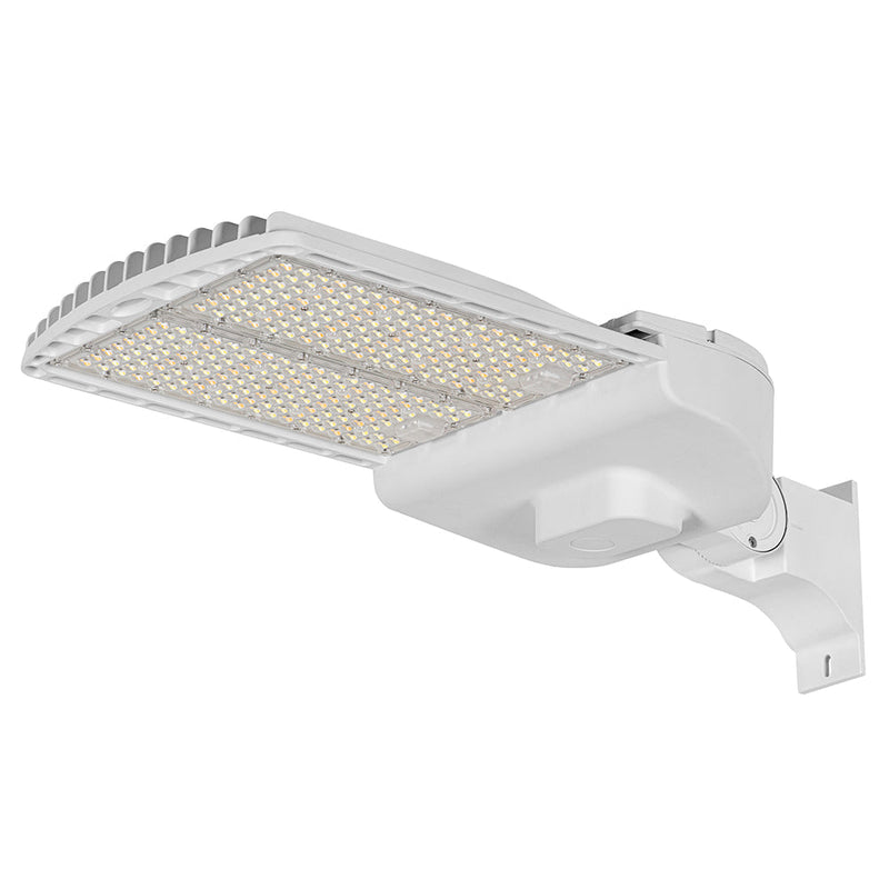 120W-300W WHITE Selectable LED Shoebox Light AC120-277V WSD-SB12182430W27-45K-W-T3 - Lighting of Tomorrow 