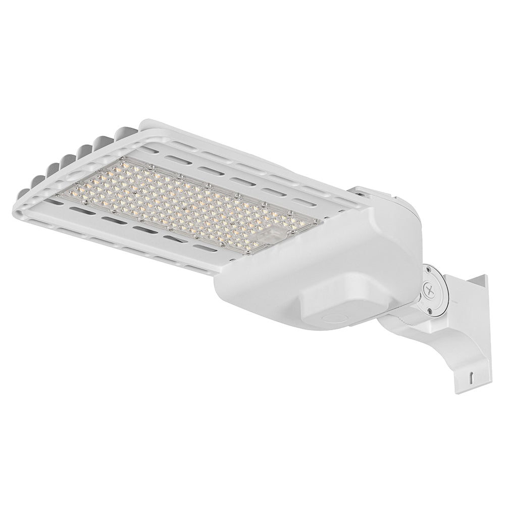60W-150W WHITE Selectable LED Shoebox Light AC120-277V WSD-SB691215W27-45K-W-T3 - Lighting of Tomorrow 