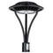60-150W Selectable Spider Mount Post Top Light AC120-277V WSD-SMPT681015W27-345K-B
