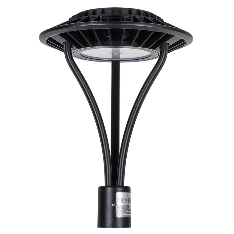 60-150W Selectable Spider Mount Post Top Light AC120-277V WSD-SMPT681015W27-345K-B