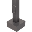 Straight Square Pole - 10' Steel 4