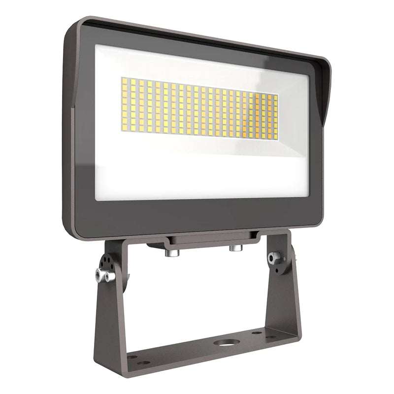 35W-60W Selectable LED Flood Light With Photocell AC120-277V WSD-FL3556W27-345K-D-K-P