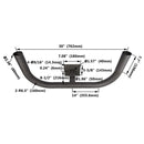 Double 180° Wall Mount Bracket with 2-3/8" O.D. Tenon WSD-ADP2.5-180H-D
