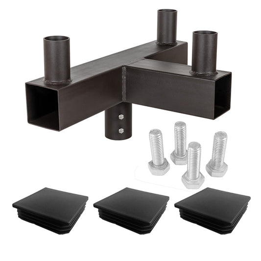 Square Triple 90° Horizontal Tenon Adapter