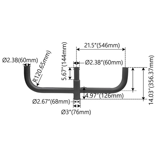 180° Triple Bullhorn