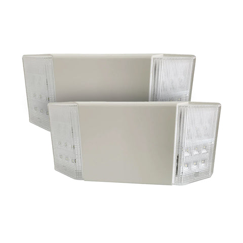H3 | Dual Head LED Emergency Light | 3.6W | 200 Lumens | 6000K | White | 120-277V | 3.6V Ni-MH Battery | Double Side | UL Listed - Lighting of Tomorrow 