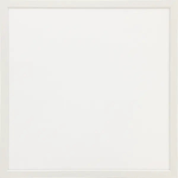 Image of a 2ft x 2ft backlit LED panel, 40W, 4000K, 4400 lumens, featuring a white finish and ultra-thin aluminum frame.