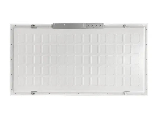 Image of a 2ft x 4ft LED backlit panel with adjustable wattage (30/40/50W) and CCT (3500K/4000K/5000K).