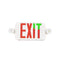 H5 | LED Dual Head Exit & Safety Sign | 2W | Switchable Color Lens | Red & Green | CCT Adj 6000K-7000K | 120-277Vac | 3.6V 1000MAH Battery | UL Listed