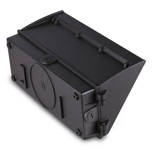 Image of a 45W LED semi-cutoff wall pack light with bronze housing, 120-277V, 6651 lumens, and 5000K CCT.