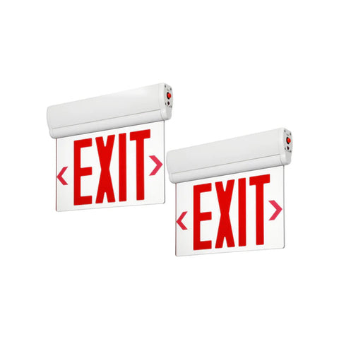 H3 | LED Edge lit Exit Sign | 1W | Red | 120-277V | Battery 3.6V 500mAh Ni-MH | Back up 90min | UL Listed - Lighting of Tomorrow 