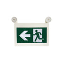 H3 | LED Running Man Combo Safety Exit Sign | 4W | 6000-7000K | Green | 120-347V | 3.6V 1000mAh Ni-Cd Battery | Single & Double Face | UL Listed - Lighting of Tomorrow 