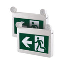 H3 | LED Running Man Combo Safety Exit Sign | 4W | 6000-7000K | Green | 120-347V | 3.6V 1000mAh Ni-Cd Battery | Single & Double Face | UL Listed - Lighting of Tomorrow 