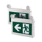 H3 | LED Running Man Combo Safety Exit Sign | 4W | 6000-7000K | Green | 120-347V | 3.6V 1000mAh Ni-Cd Battery | Single & Double Face | UL Listed - Lighting of Tomorrow 
