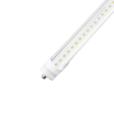 ZELL | LED T8 Tube | 60 Watt | 7800 Lumens | 6500K | 100V-277V | 8ft | Striped Lens | Double Ended Power | ETL Listed - Lighting of Tomorrow 