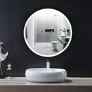 Round LED Bathroom Mirror 22 Inch Diameter - Defogger On/Off Touch Switch and CCT Changeable With Remembrance - Lighting of Tomorrow 