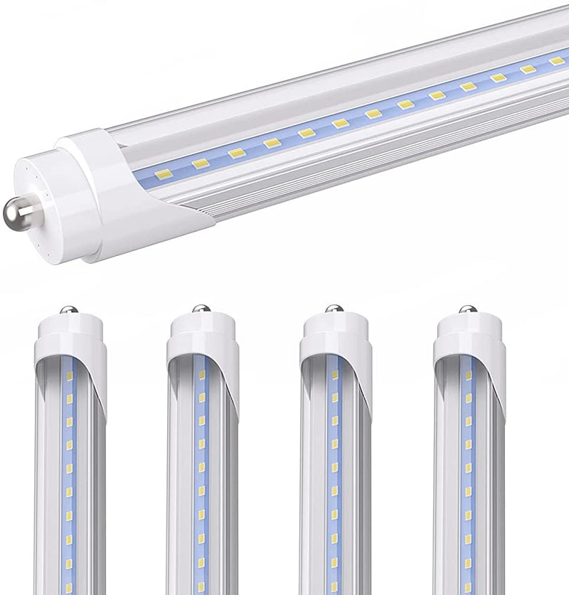 8FT LED Bulbs, CNSUNWAY LIGHTING 45W Single Pin LED Light Tube 